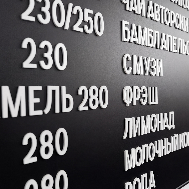 Магнитное настенное меню арт. U8 Магнитное настенное меню арт. U8