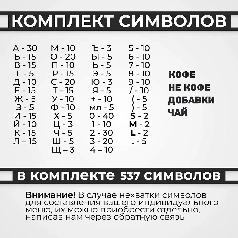 Наборное меню на щите арт. U5 (500 символов) Наборное меню на щите арт. U5 (500 символов)