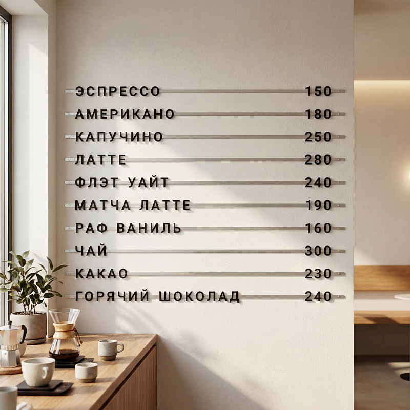 Магнитное наборное меню арт. "Mini" Магнитное наборное меню арт. "Mini"
