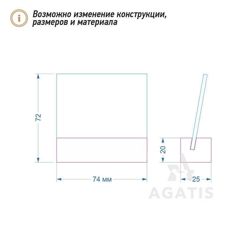Меловой ценник на подставке L44 Меловой ценник на подставке L44